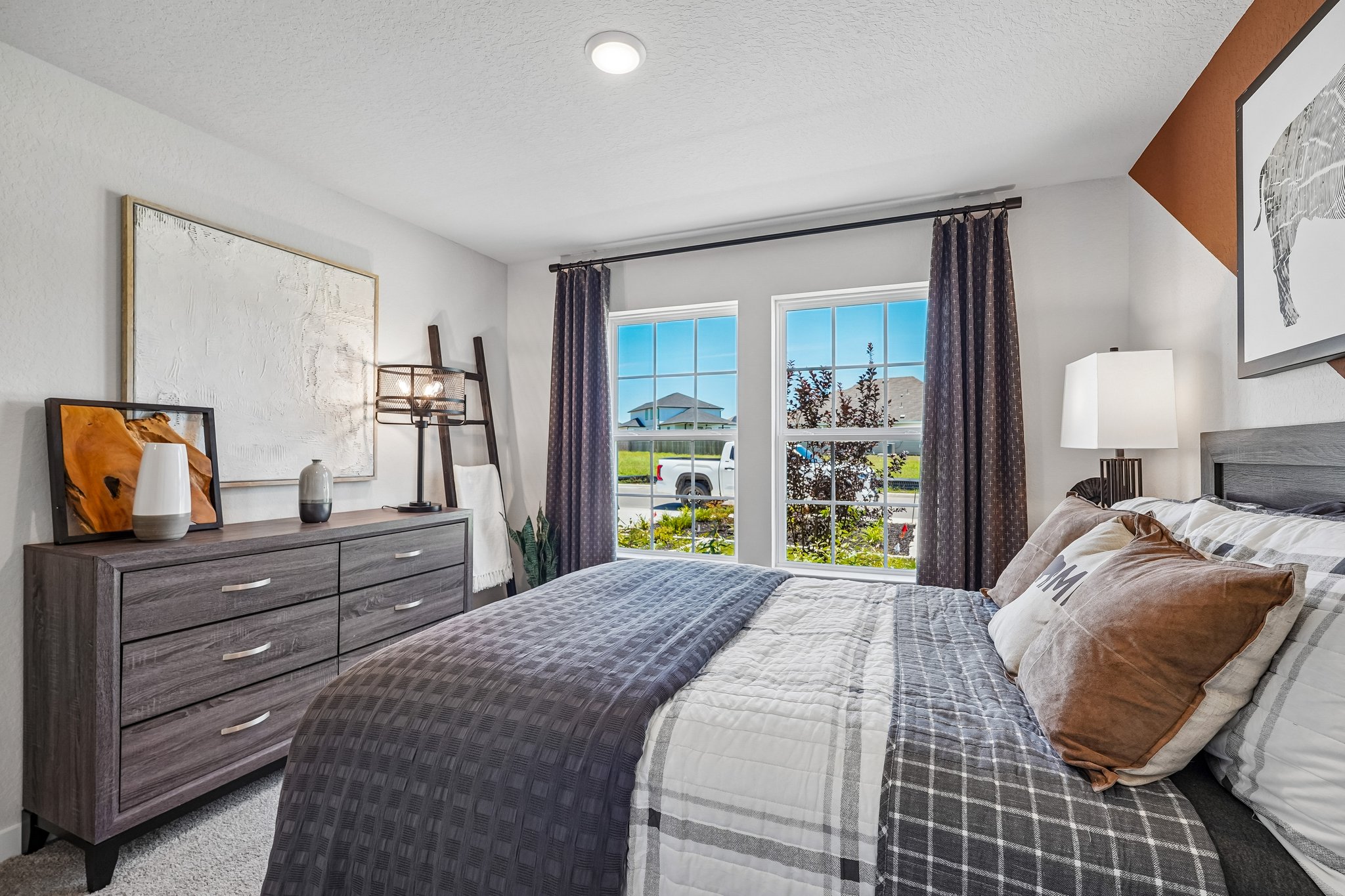 Secondary Bedroom in New Construction Model Home in New Braunfels, TX 