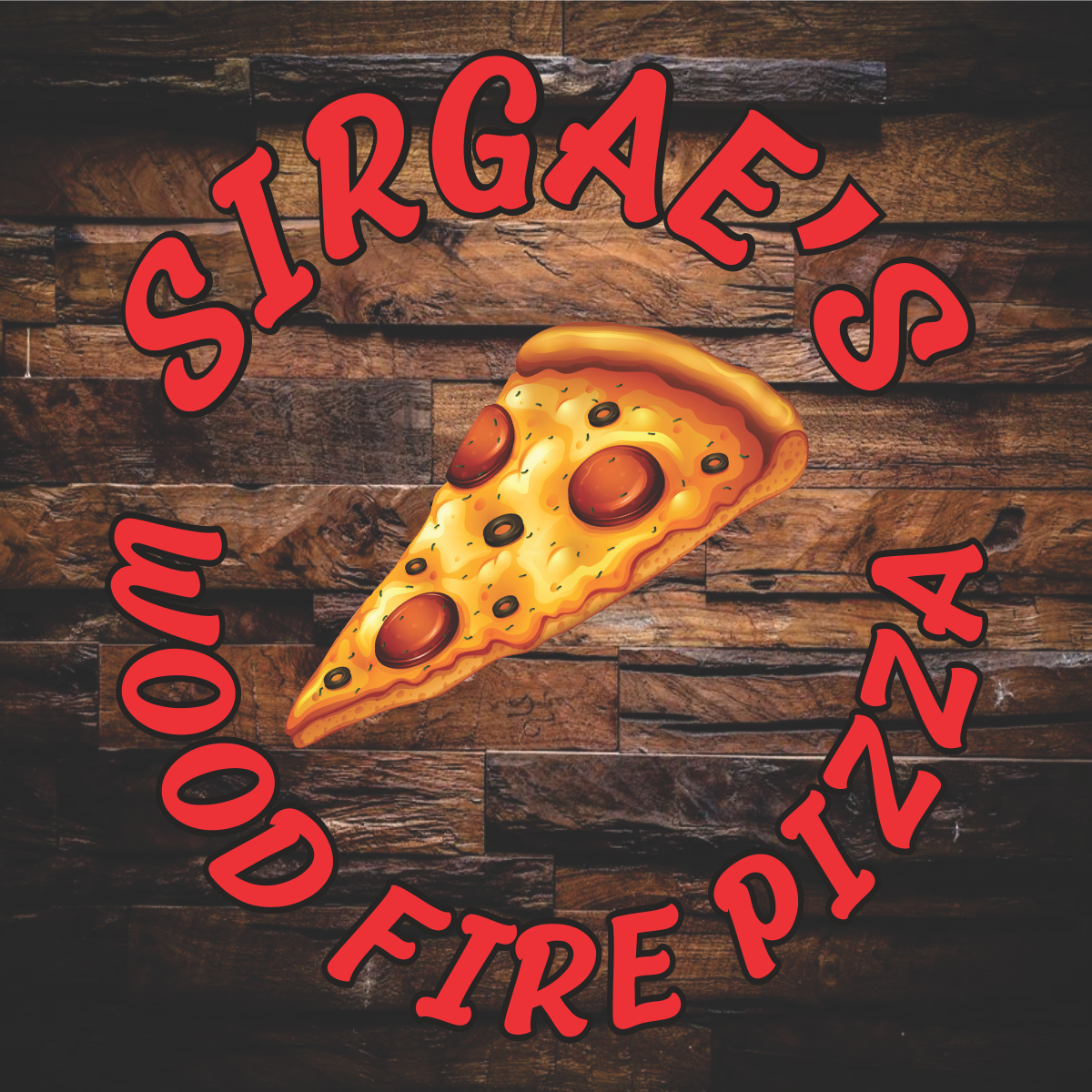 Sirgae's Wood Fire Pizza Logo