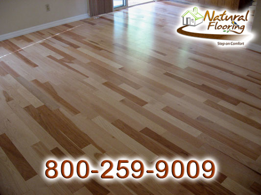 Hickory Natural Smooth Wood Floor