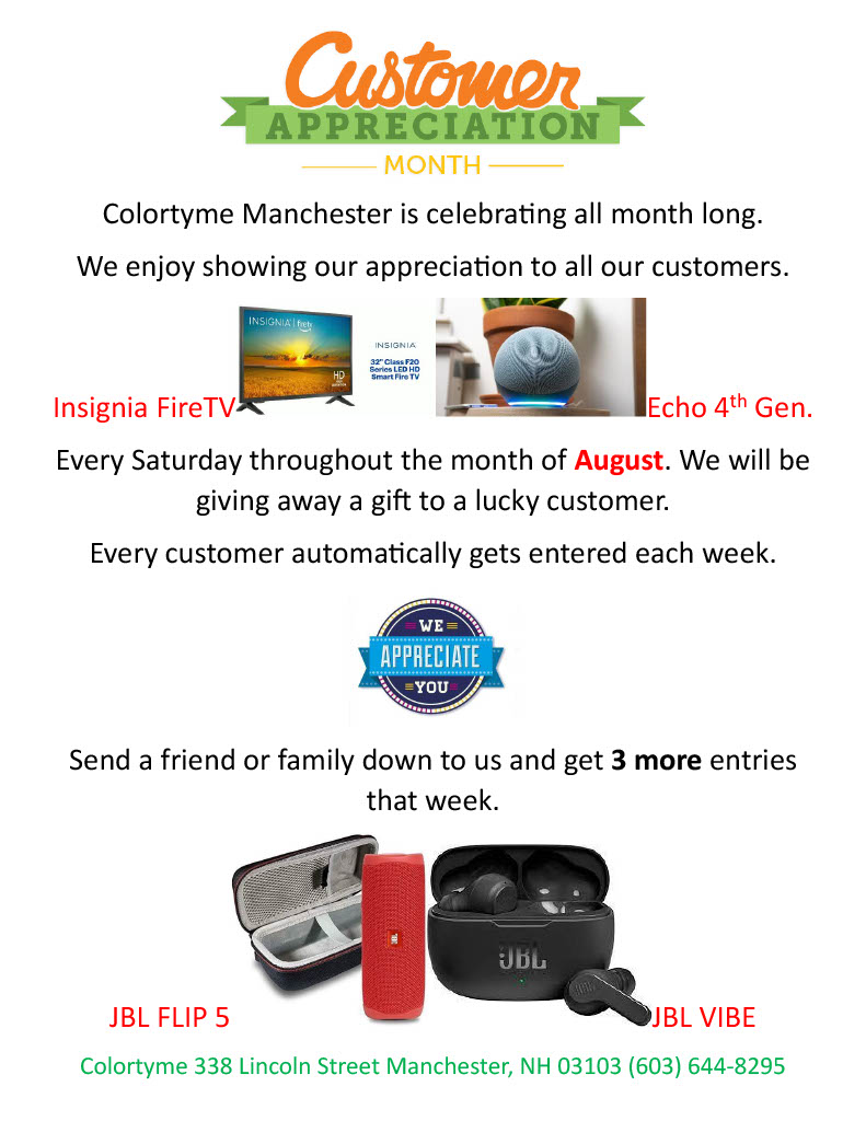 Customer Appreciation month has arrived