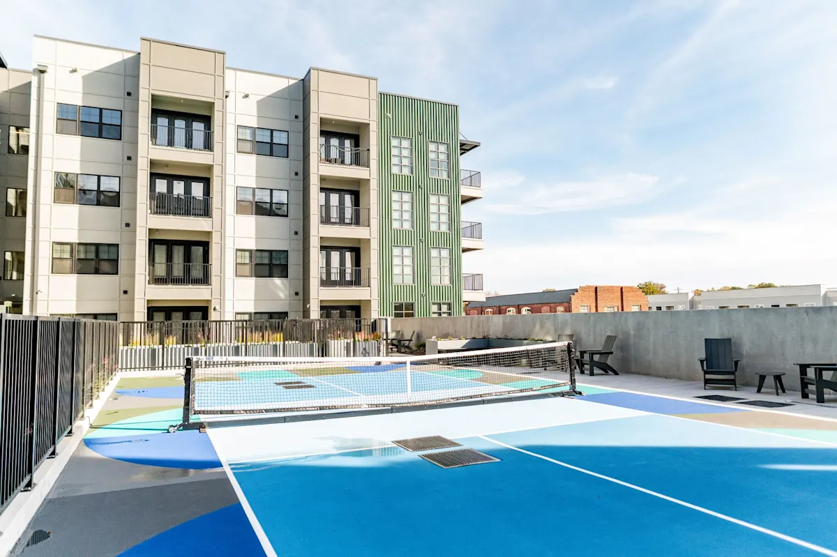 Rooftop Pickleball Court 