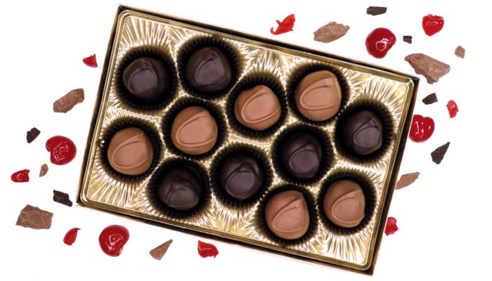 Our 12 Piece Cherry Cordial Chocolates from Florence's Exquisite Chocolates in Rexburg Idaho are the ultimate in decadent confections. We make our Cherry cordials with hand-made gourmet chocolate and a rich, sweet cherry, with the subtle tastes of both glucose and fructose in the syrup to tie the flavors together. Depending on your preference, you can choose milk chocolate, dark chocolate, or a mix of some milk chocolate and some dark chocolate. This exquisite box is the perfect Mother's Day gift! No matter your selection, we know you will love every last bite!