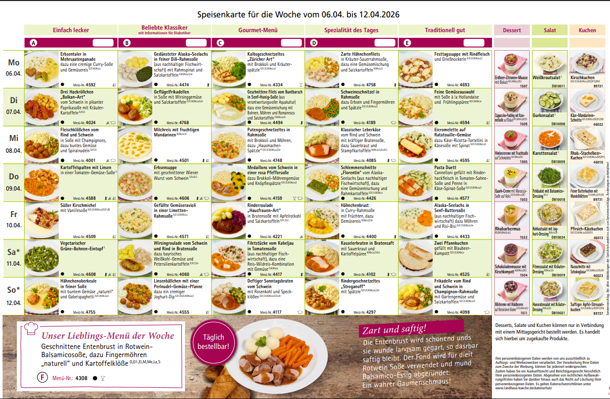 Landhausküche. Essen auf Rädern von apetito. in Köln