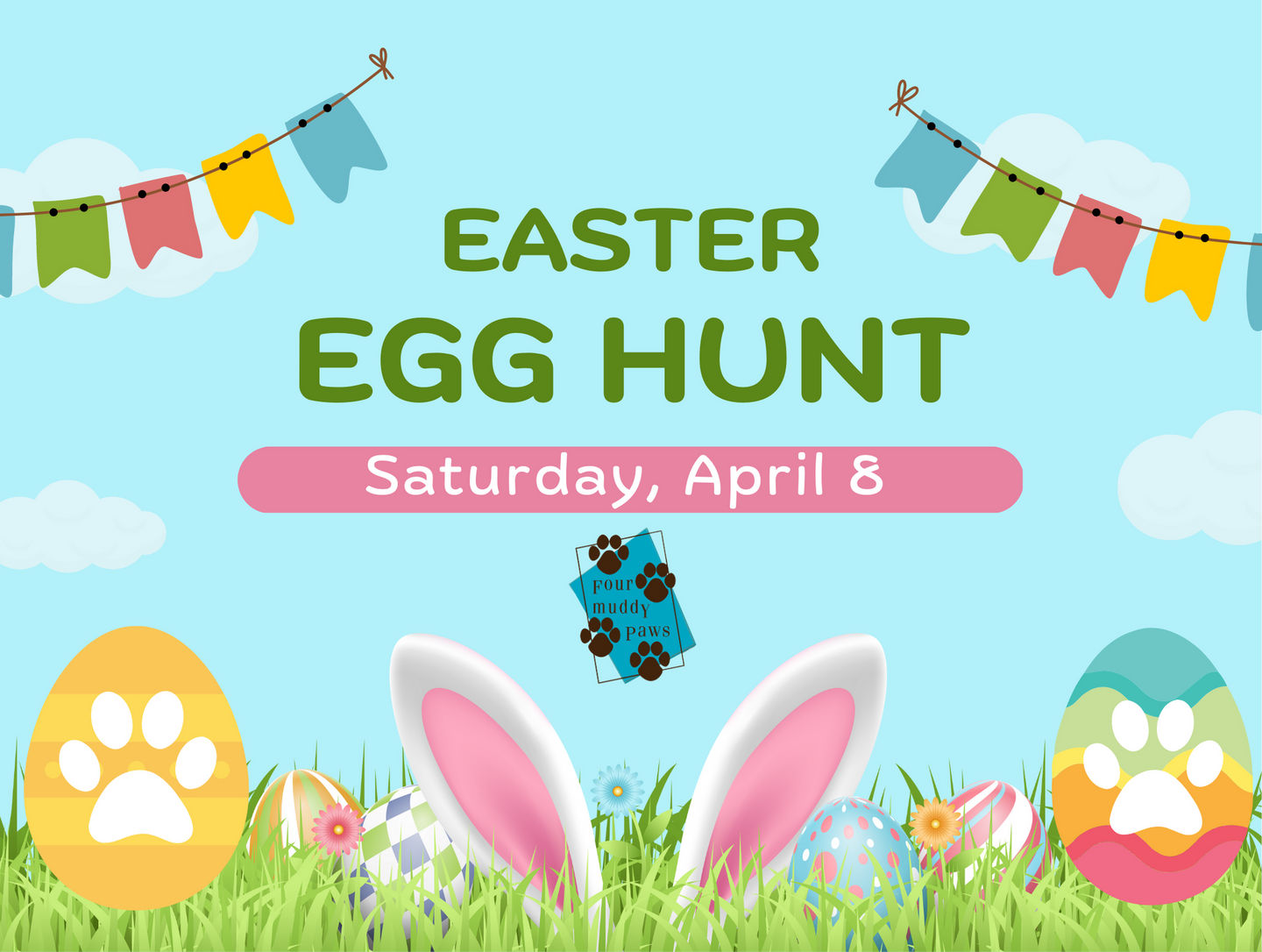 Easter Egg Hunt For Dogs Benefit Four Muddy Paws