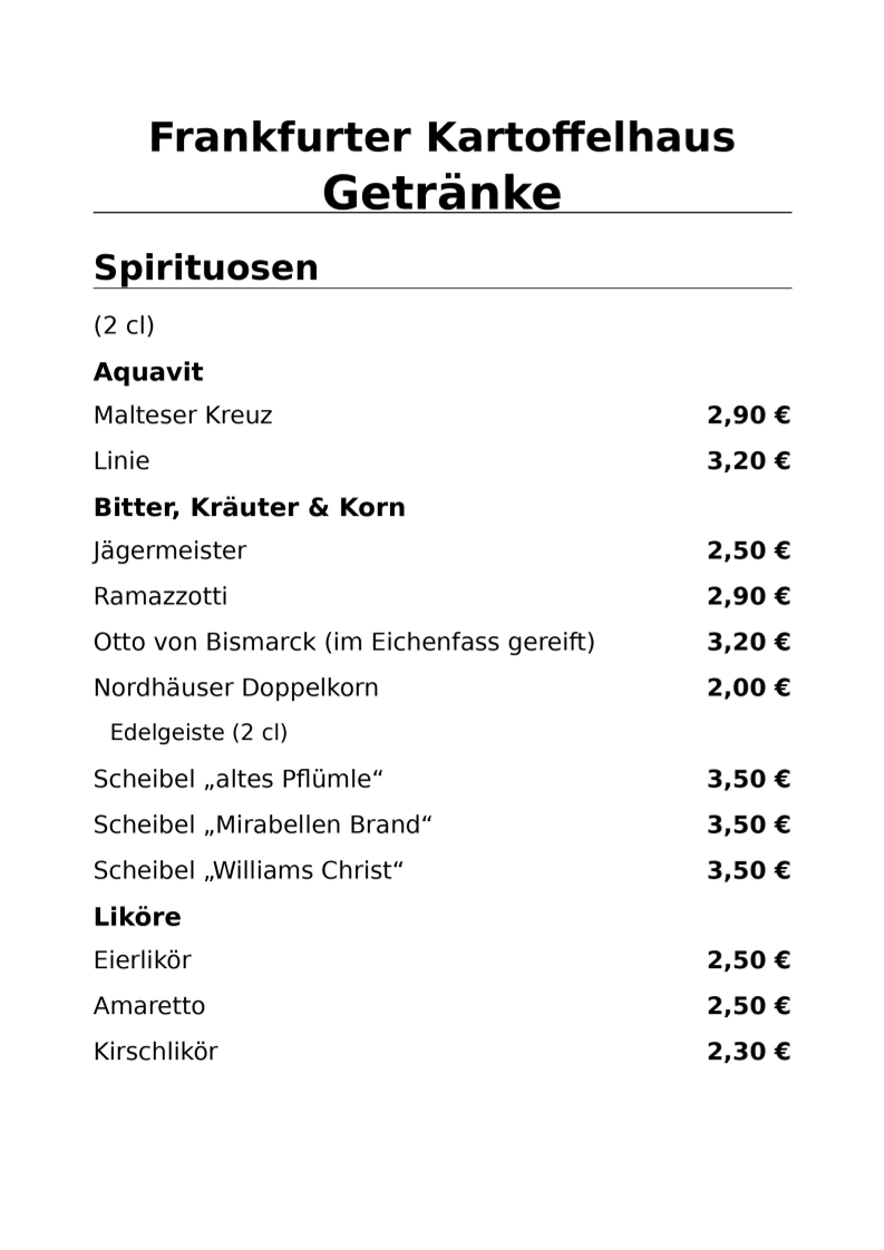 Bild 3 Frankfurter Kartoffelhaus - Das Restaurant in Frankfurt (Oder) in Frankfurt Oder