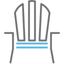 Muskoka chair icon.