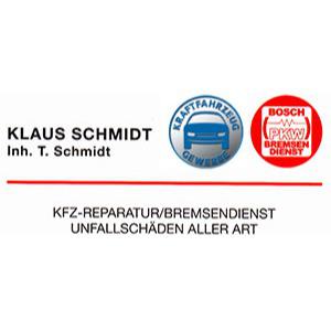 Logo KFZ- Meisterbetrieb Klaus Schmidt e.K. T. Schmidt