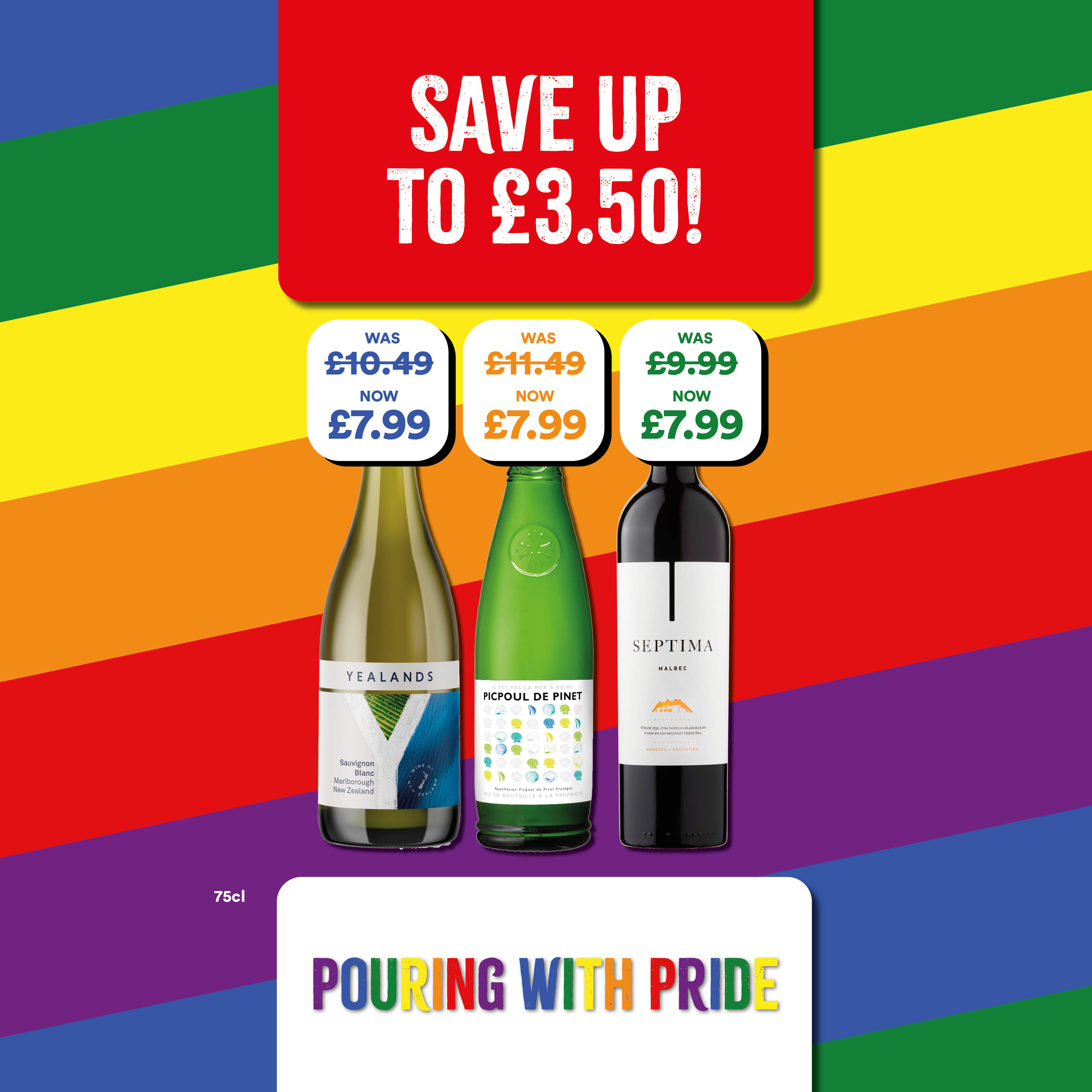 Save up to £3.50 on selected 75cl Wines Bargain Booze Plus Horley 01293 820180
