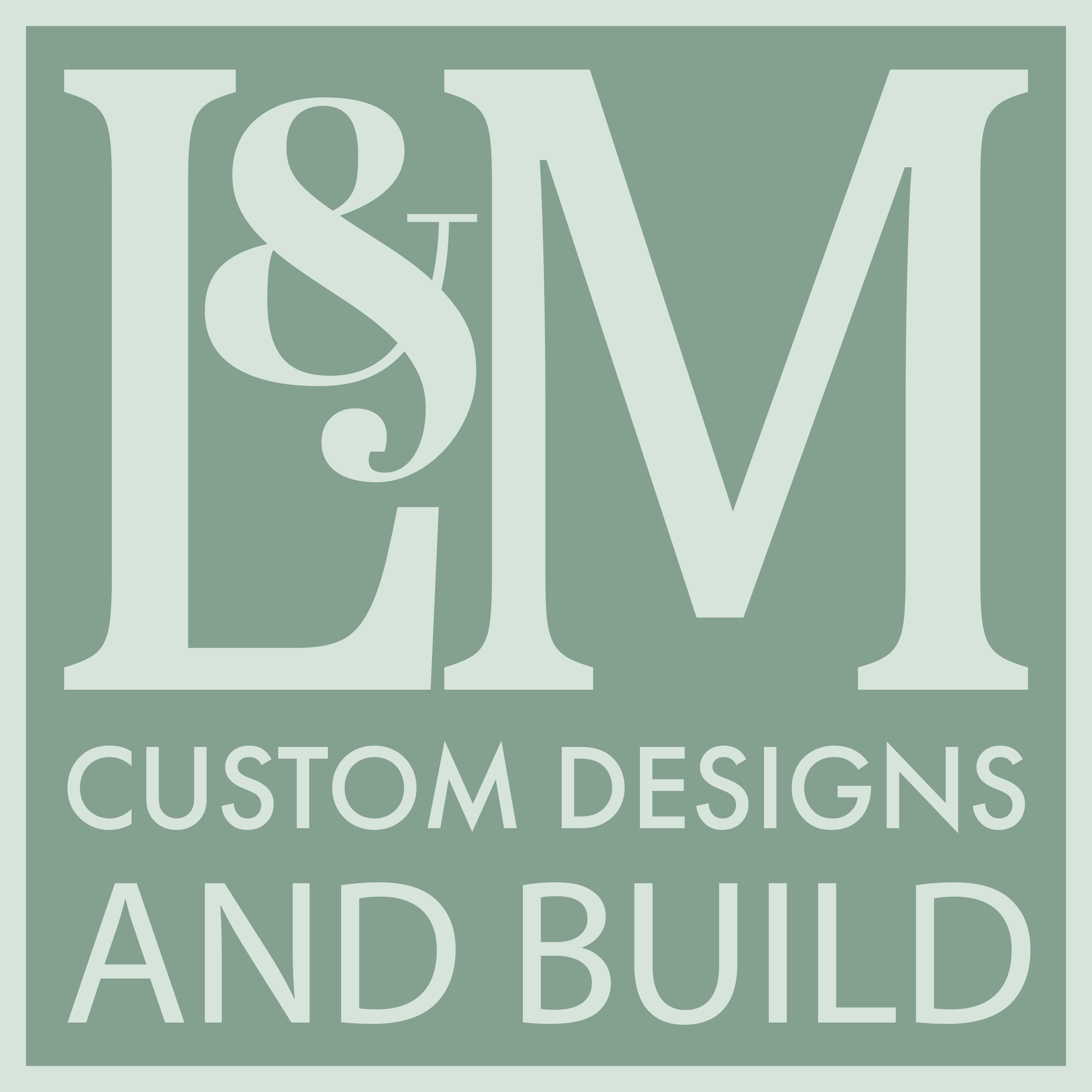 L and M Custom Design and Builds Logo