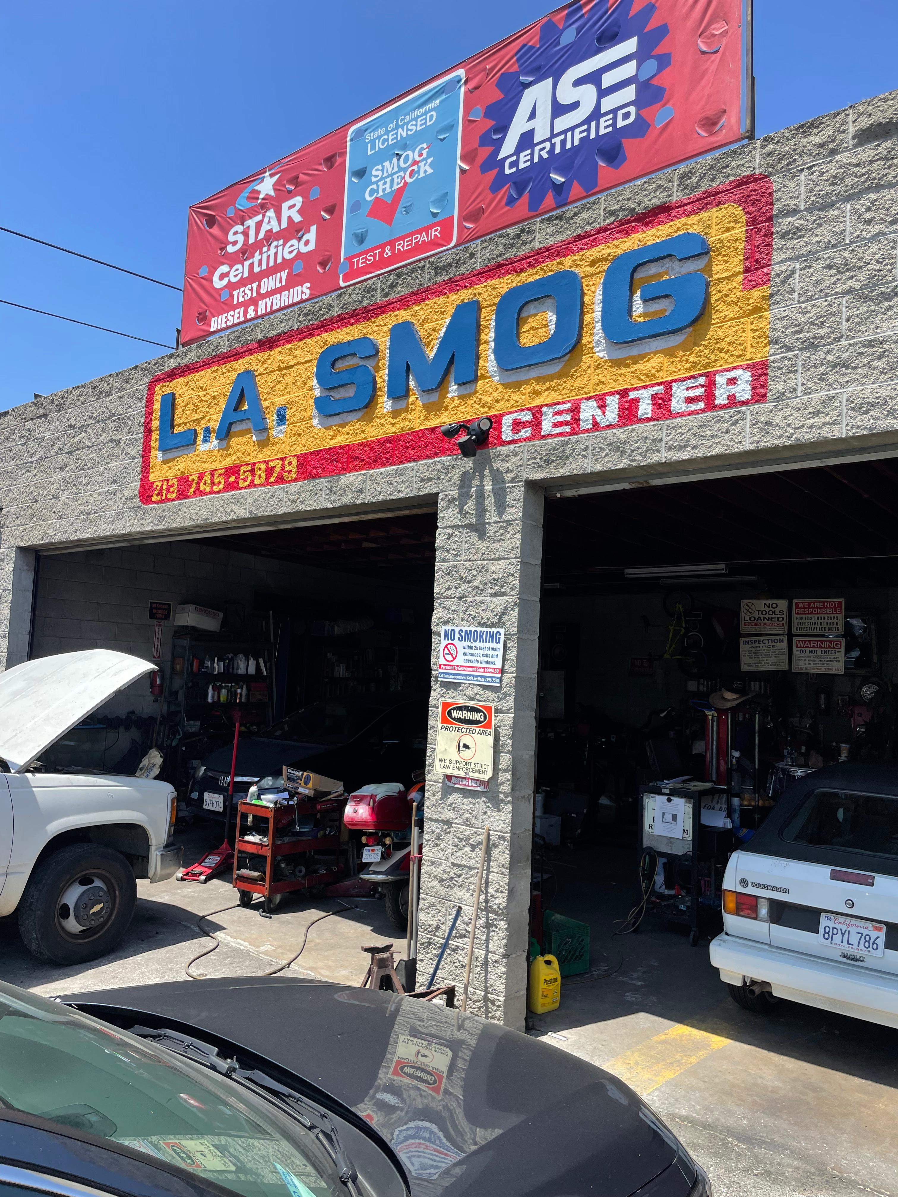 Smog Emissions Check Station Automotive Repair Shop