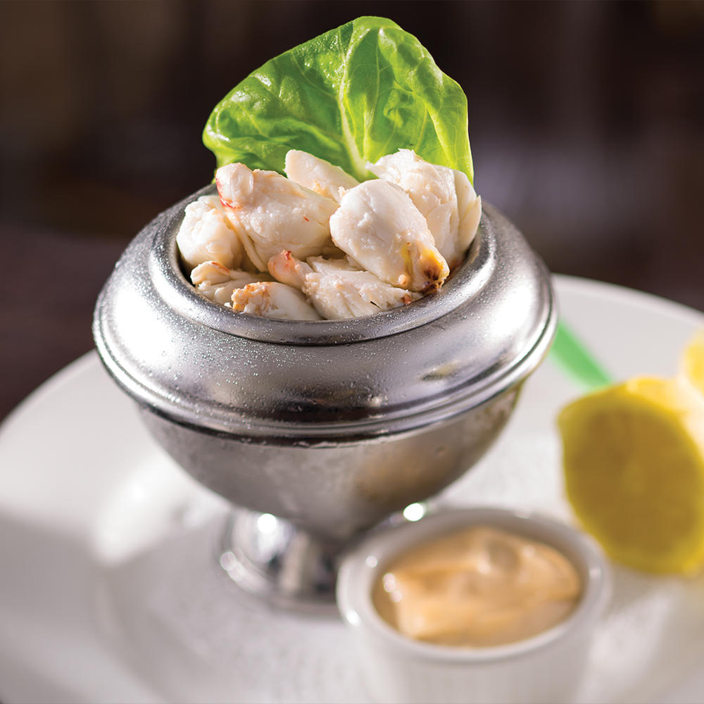 Jumbo Lump Crab Cocktail served with housemade mustard sauce. The Capital Grille Stamford (203)967-0000