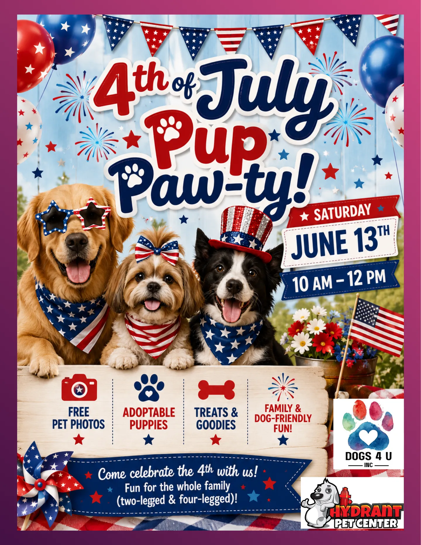 Image of Local Pet Event 4th of July Pup Paw-ty! Nearby
