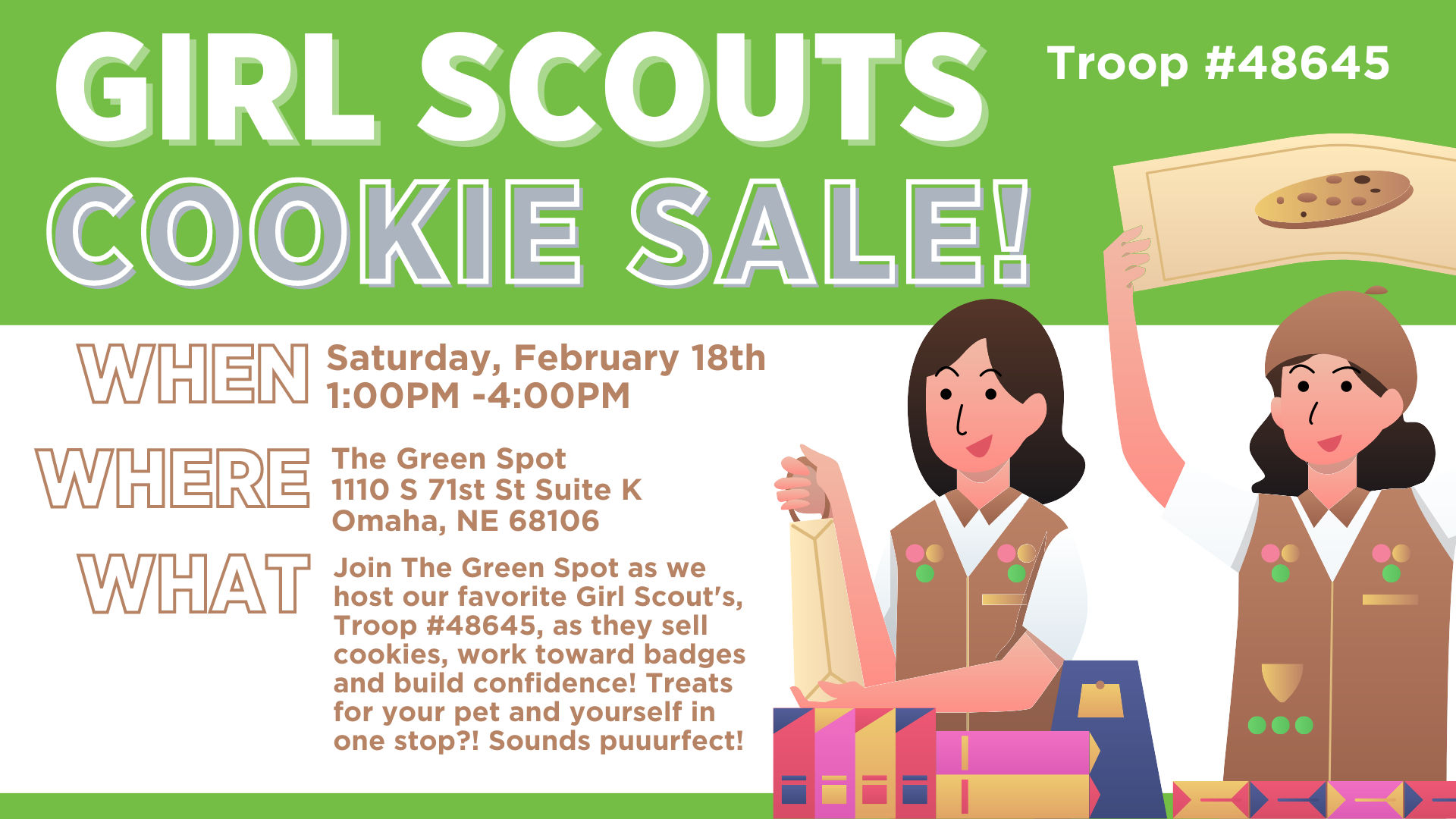 Girl Scouts Cookies Sale The Green Spot