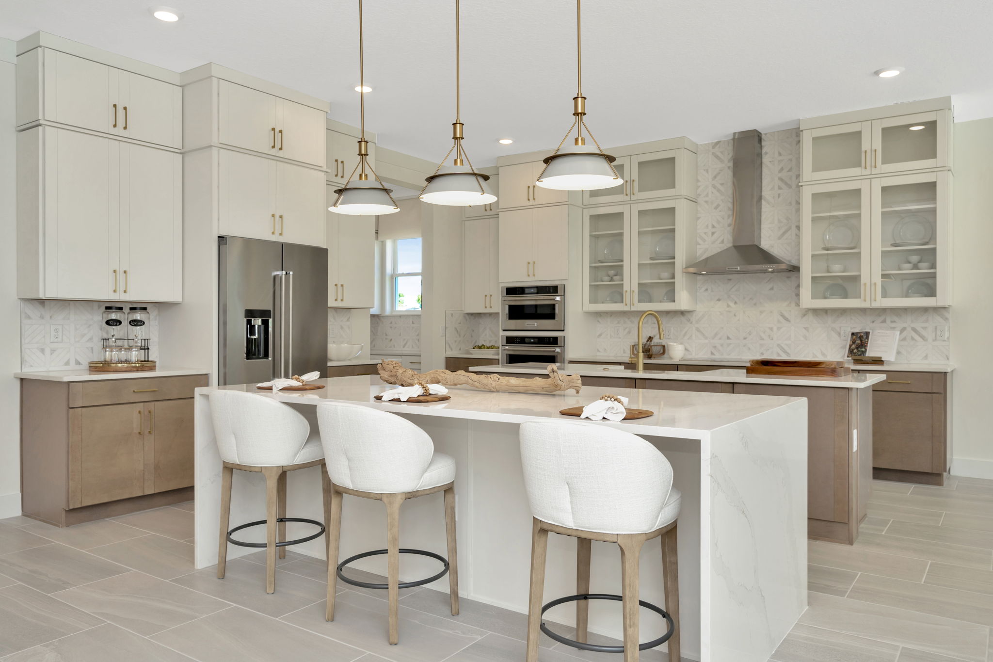 The Kitchen of a DRB Homes Sabal Model at Serengeti in Spring Hill, FL.