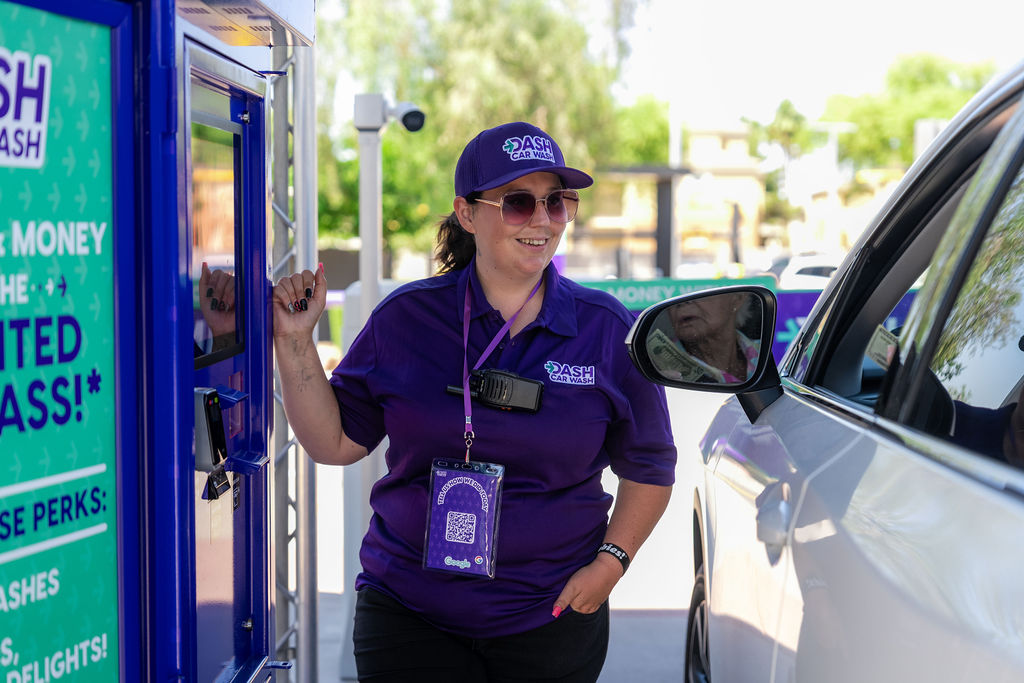 Fast and friendly customer service at DASH Car Wash Olive Ave. 