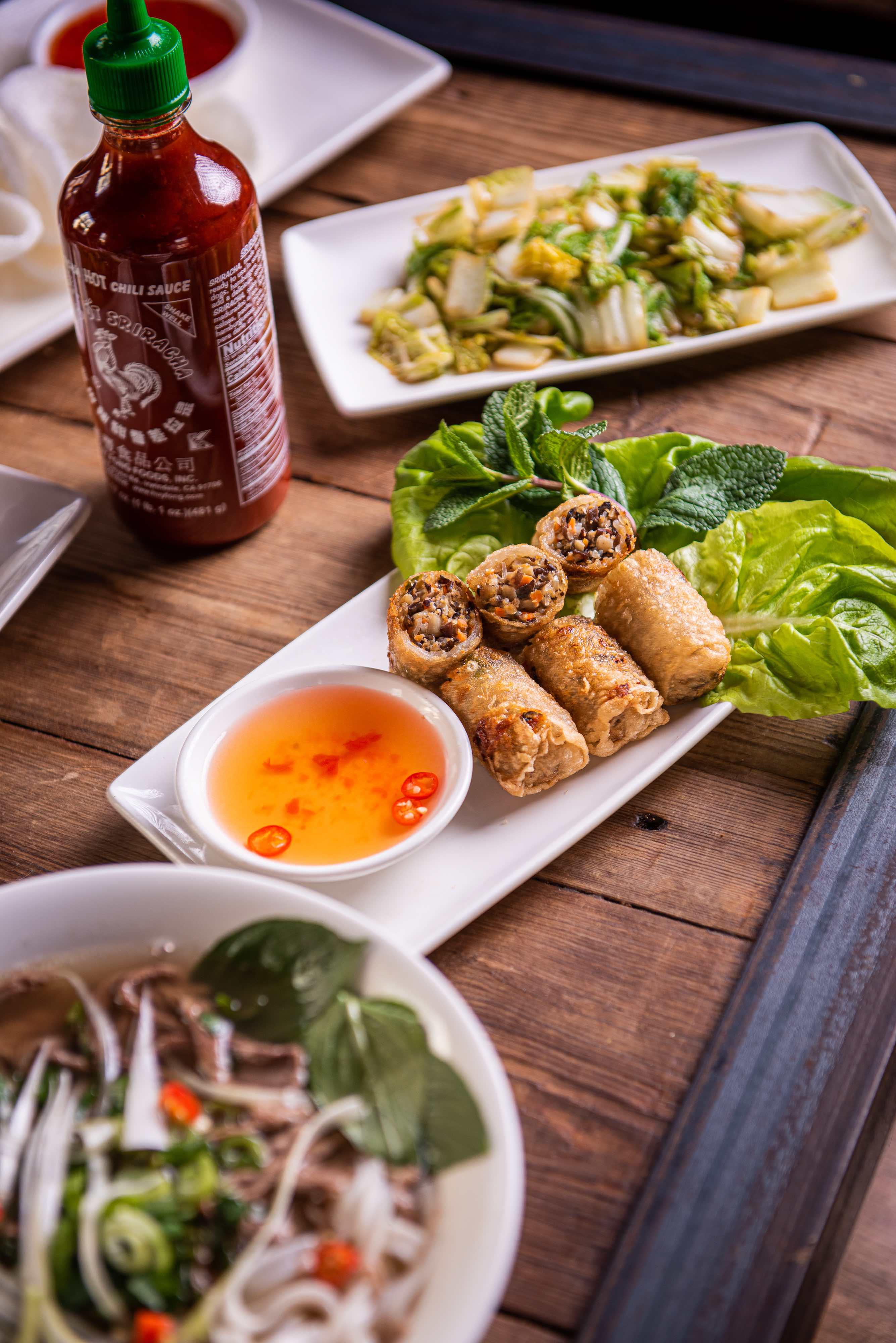 Fresh crispy spring rolls Pho Lincoln 01522 438667