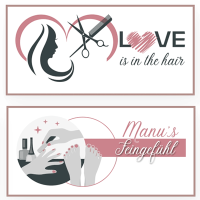 Logo von Manu's Feingefühl, Love is in the Hair