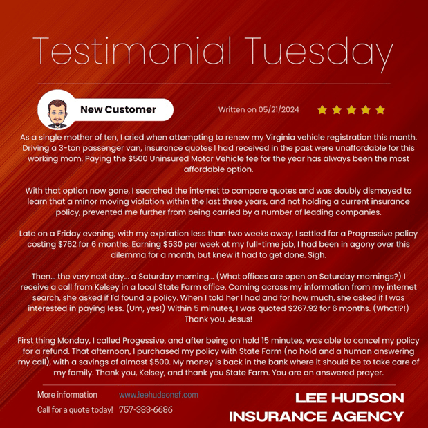 Images Lee Hudson - State Farm Insurance Agent