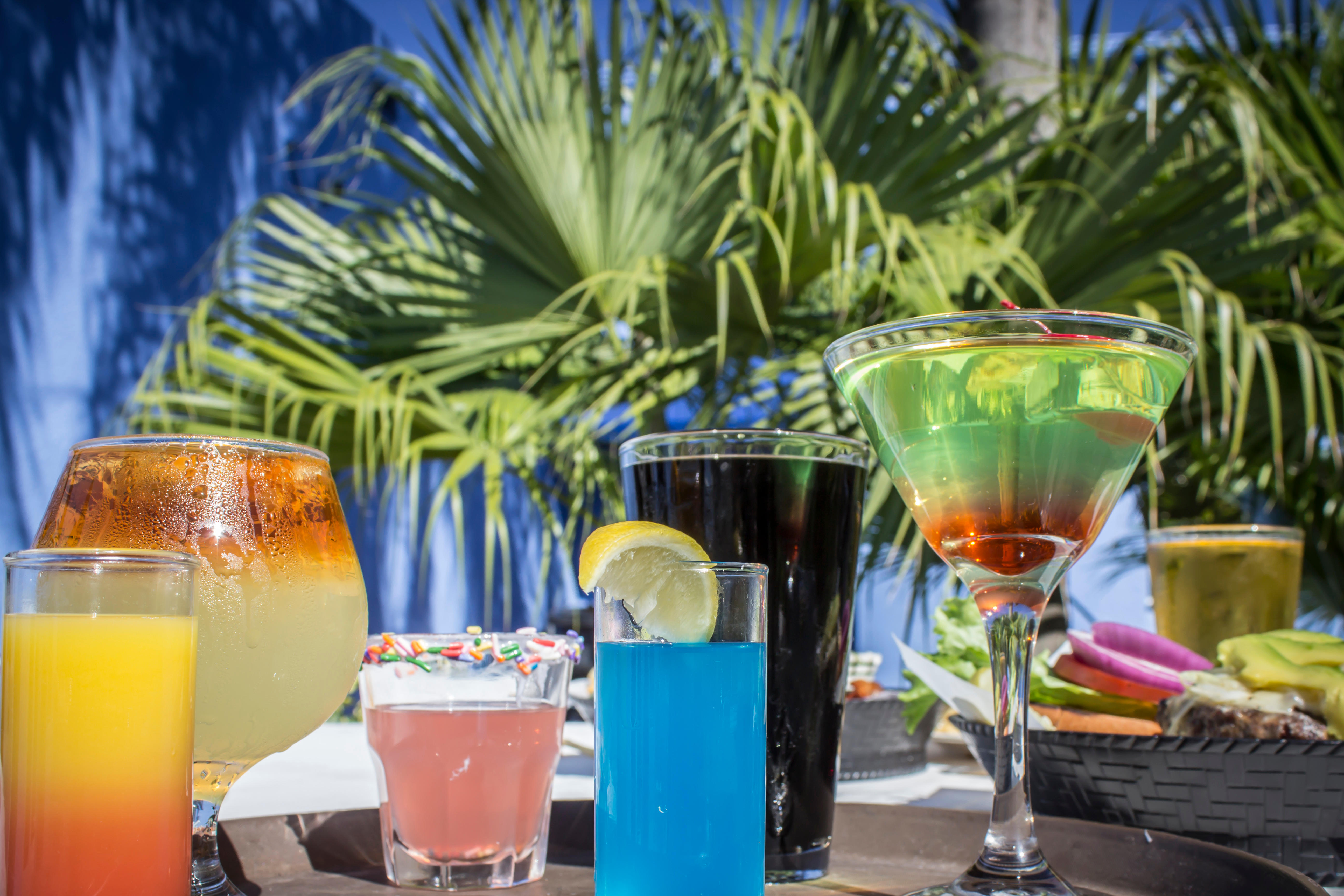 Try the Caribbean cocktails at Marina84 Sports Bar and Grill.
