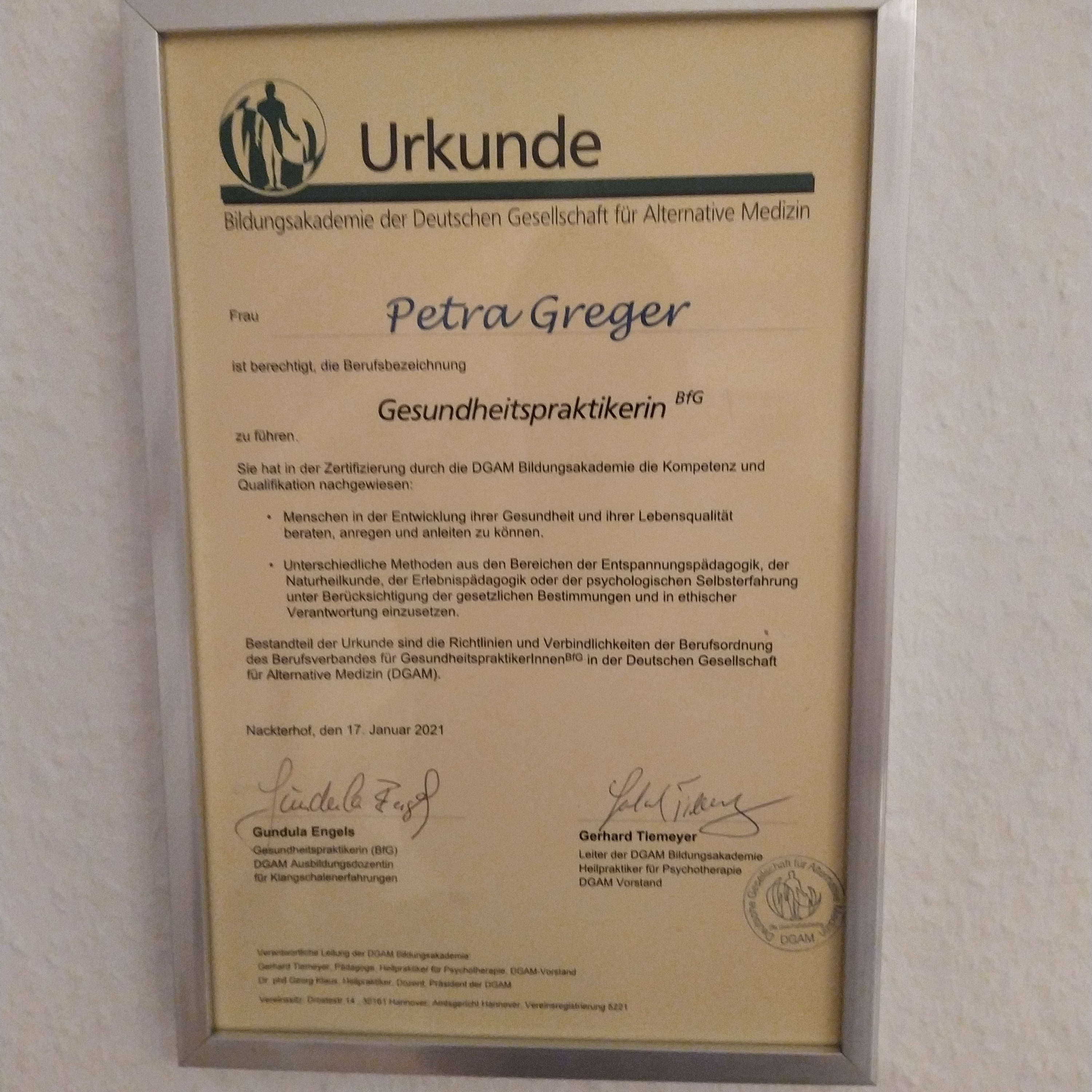 Gesundheitspraxis Petra Greger, Üdinghauser Straße 24 in Melle