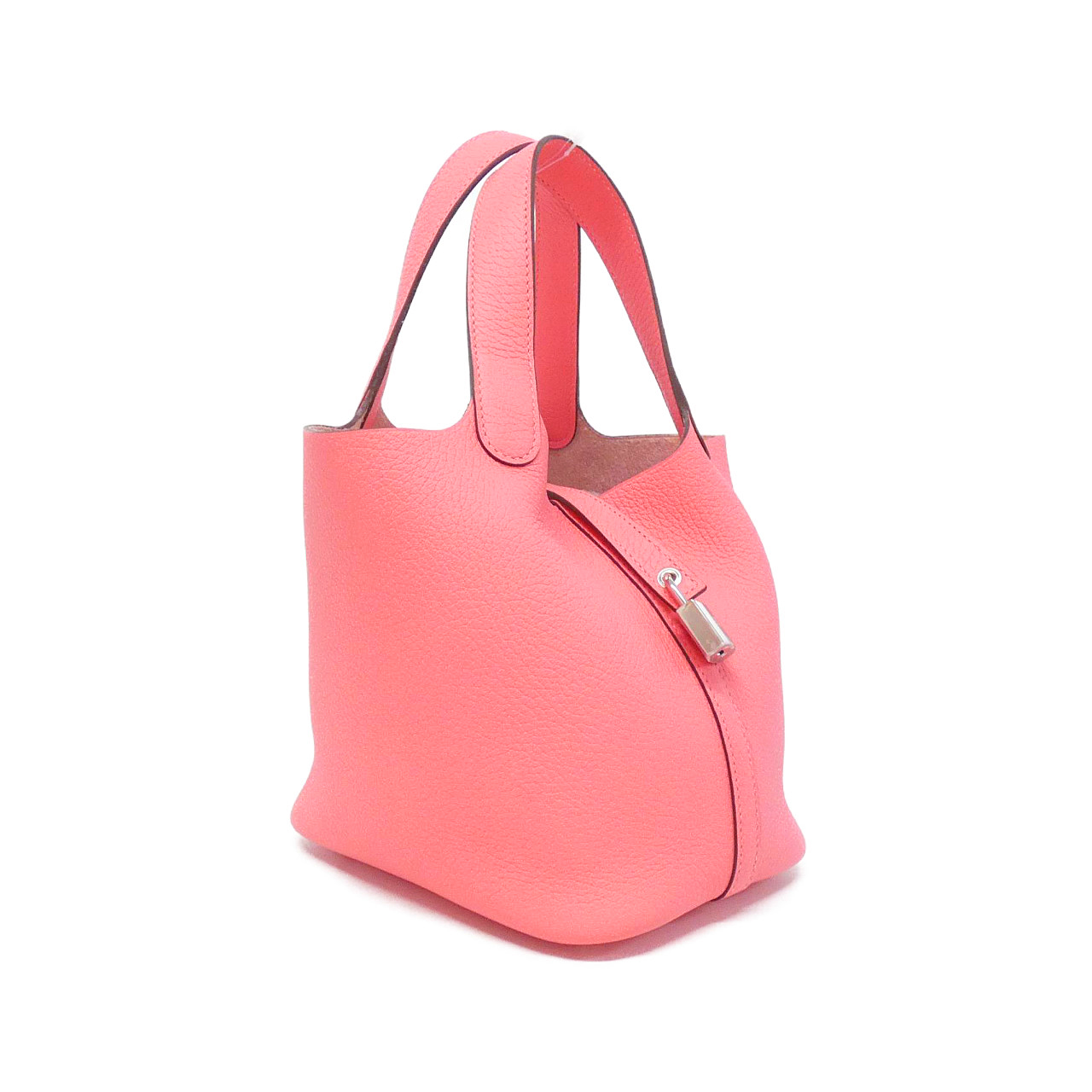 エルメス ピコタン ロック PM 056289CK トリヨンクレマンス ROSE AZALEE シルバー金具 K刻印