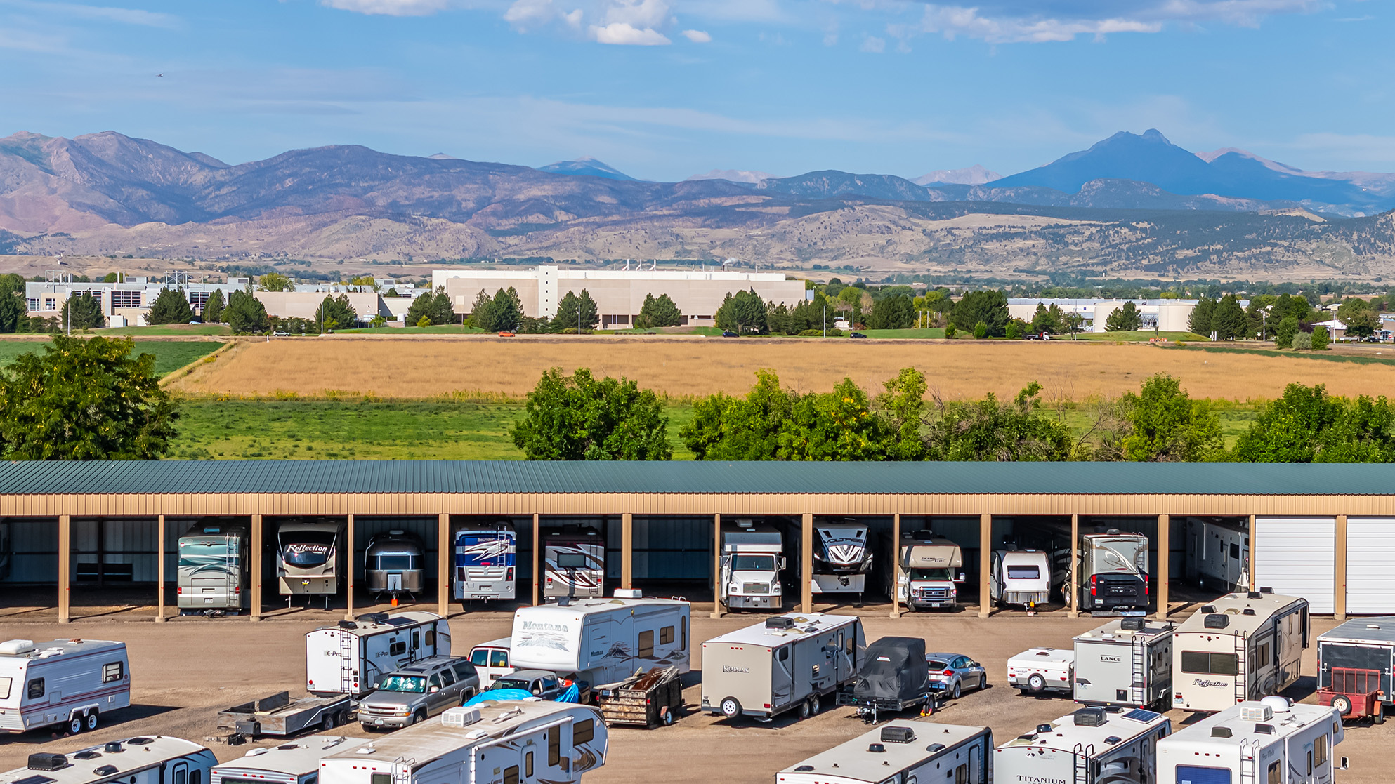 Covered parking in Longmont, Colorado