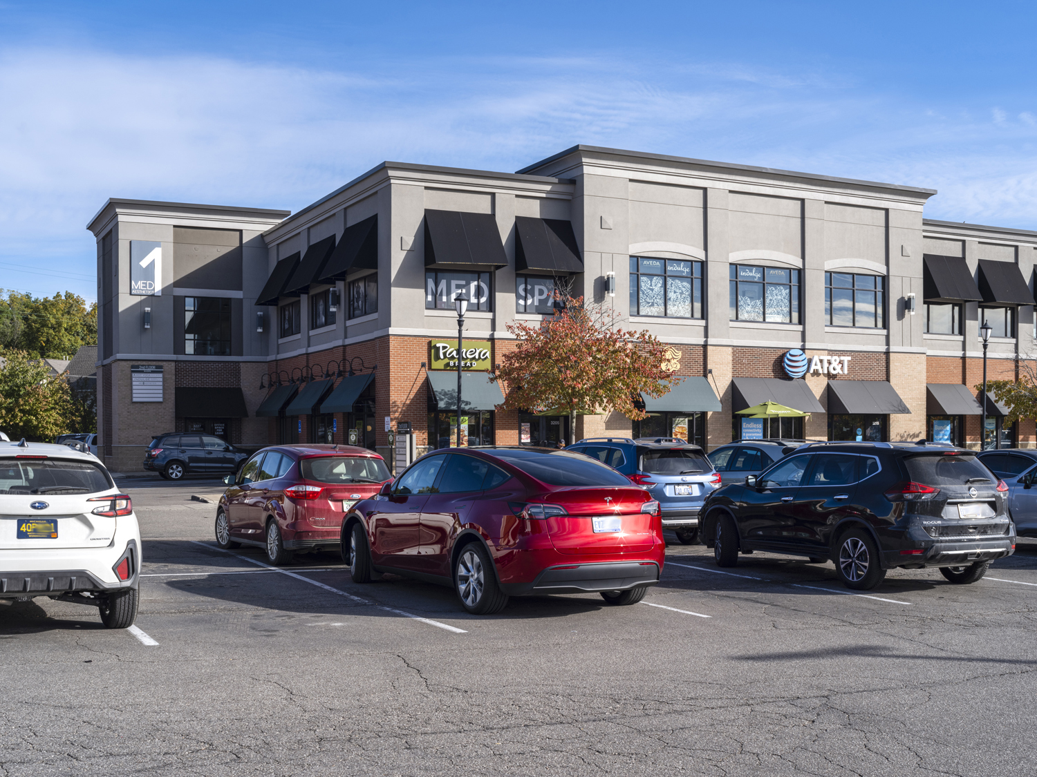 Panera Bread and AT&T at Huron Village Shopping Center