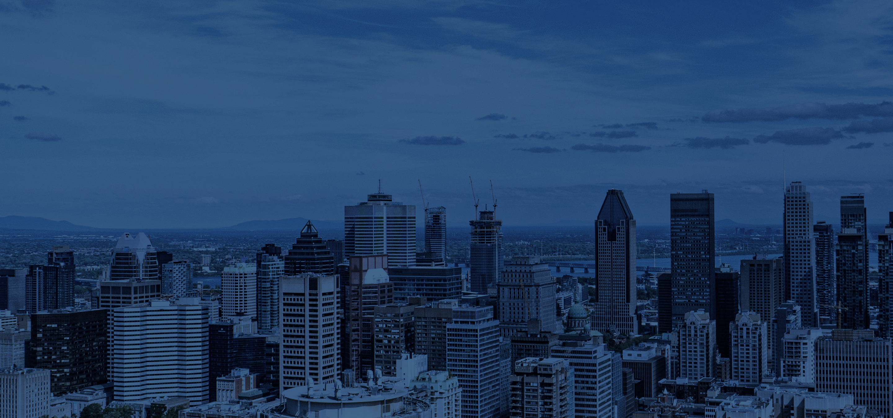 The Montreal skyline.