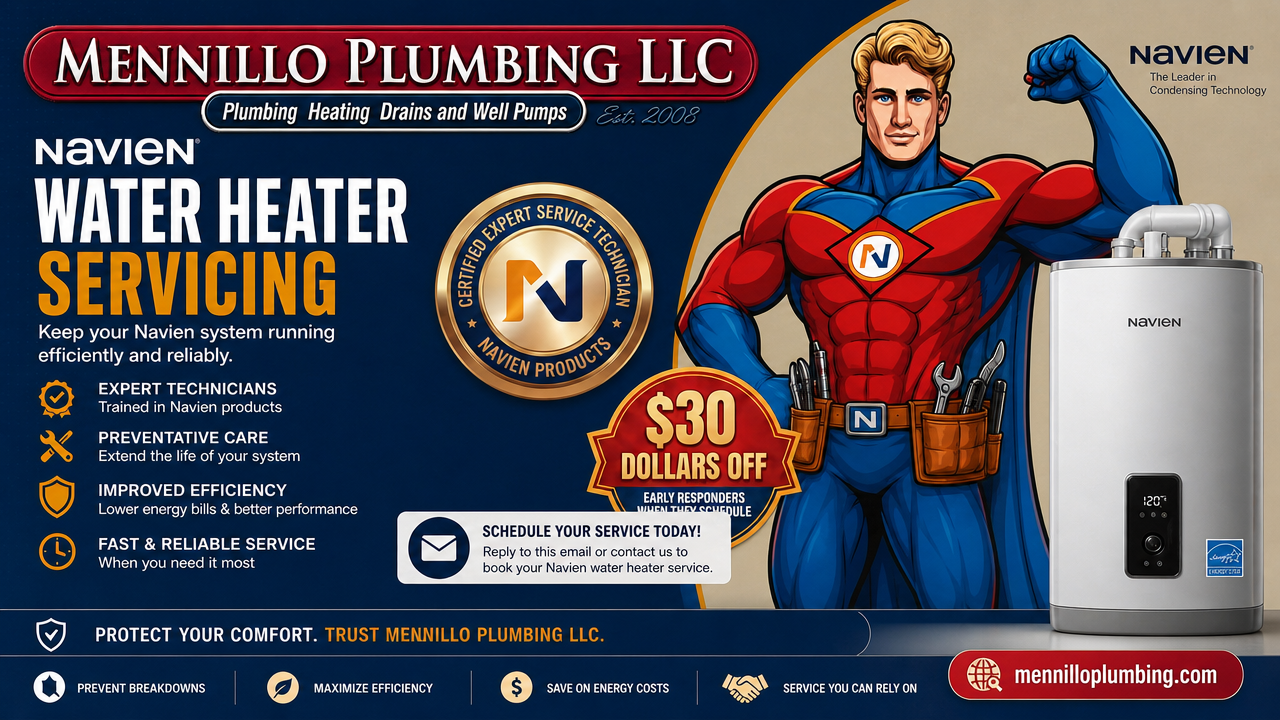 Get Expert Water Heater Repair and Replacement
When you rely on Mennillo Plumbing for water heater r 