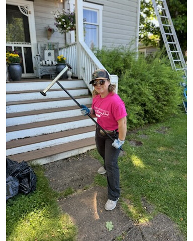 We love helping our community! Here's our Operations Manager Torrey, working with the National Women in Roofing team to give a new roof to a deserving community member.