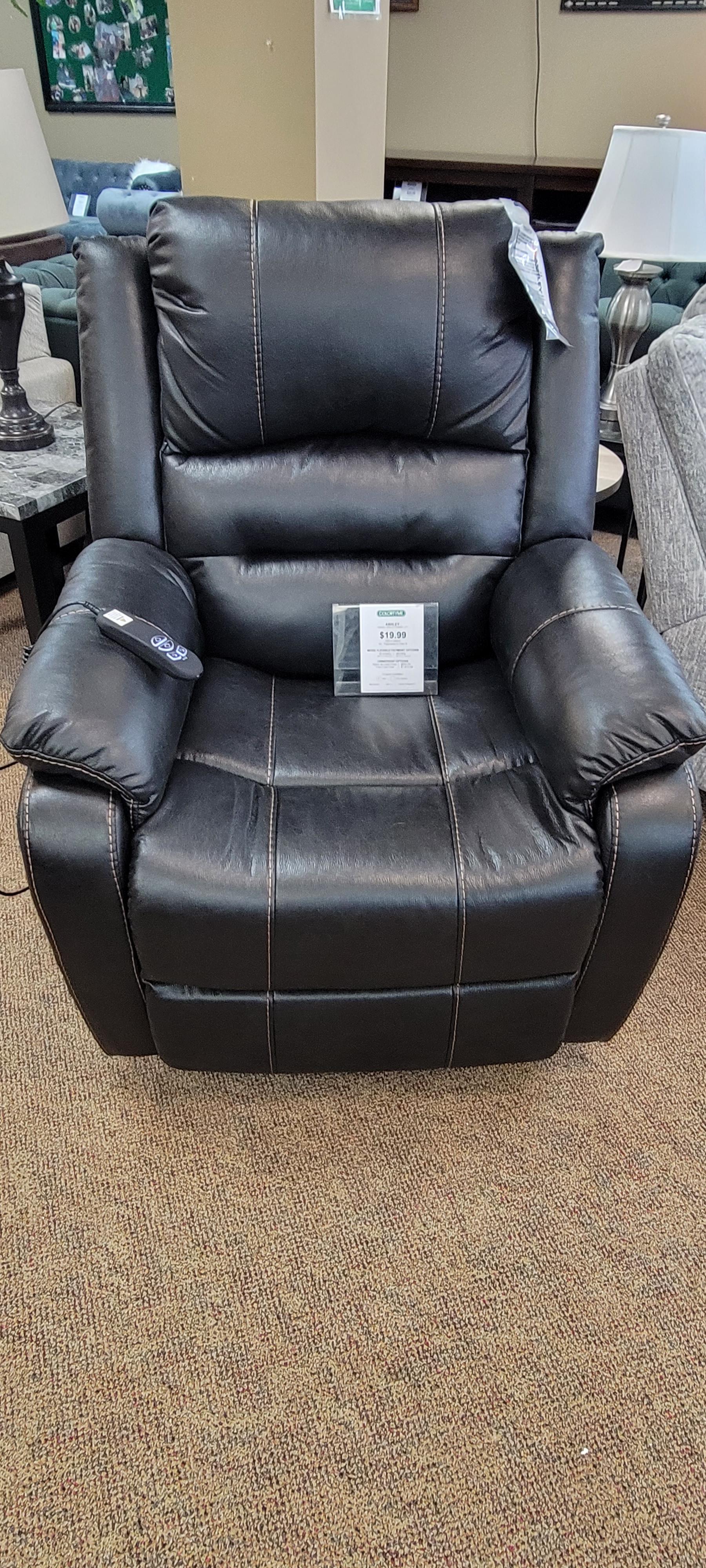 Powerlift Recliner with adjustable back.