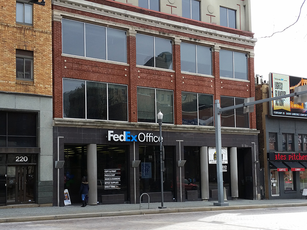 Exterior photo of FedEx Office location at 326 Fifth Ave\t Print quickly and easily in the self-serv FedEx Office Print & Ship Center Pittsburgh (412)471-8004