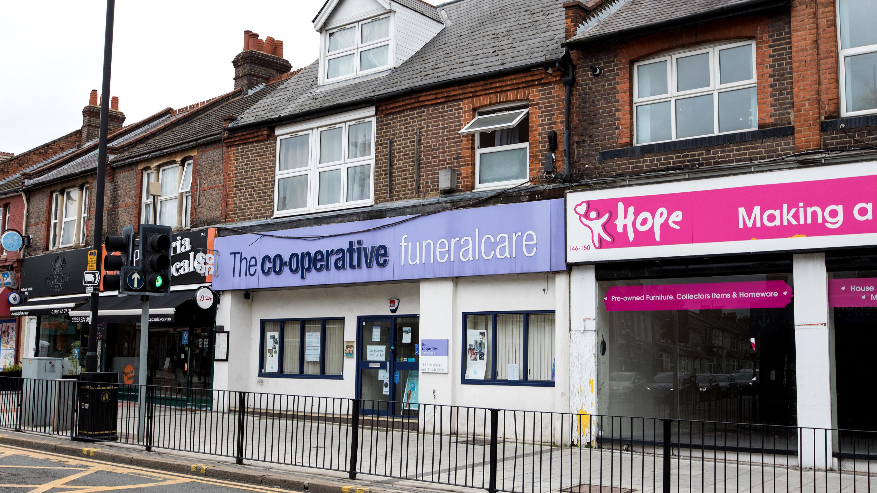 Watford St Albans Funeralcare Co-op Funeralcare, St Albans Rd. Watford 01923 241499