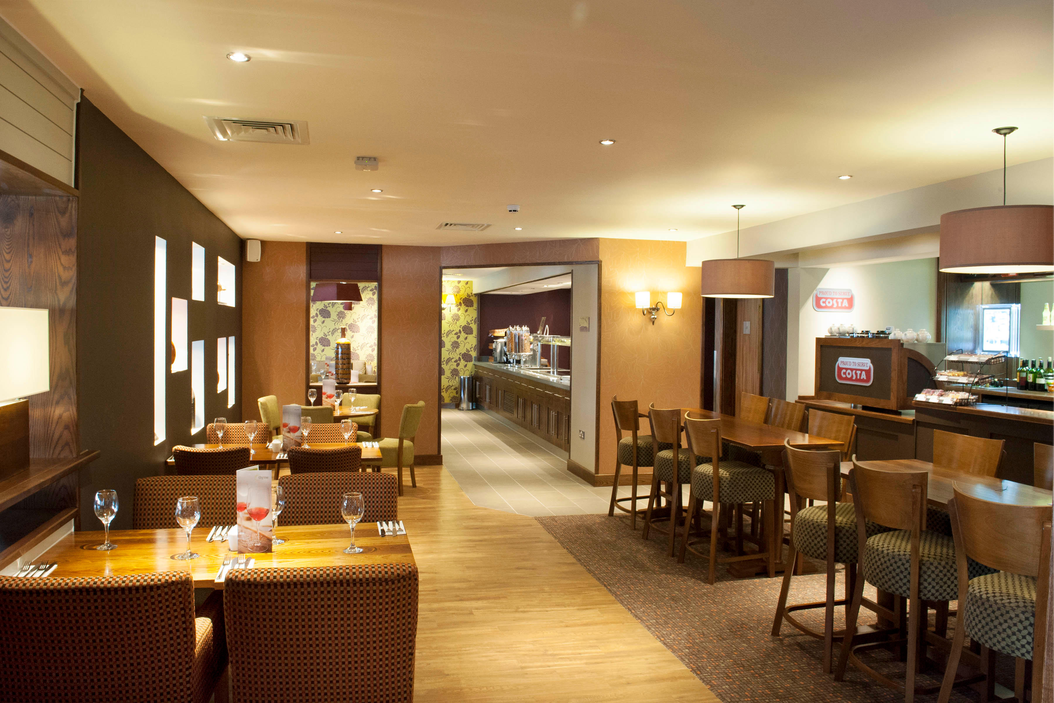 Thyme restaurant interior Premier Inn Lincoln City Centre Lincoln 03333 219305
