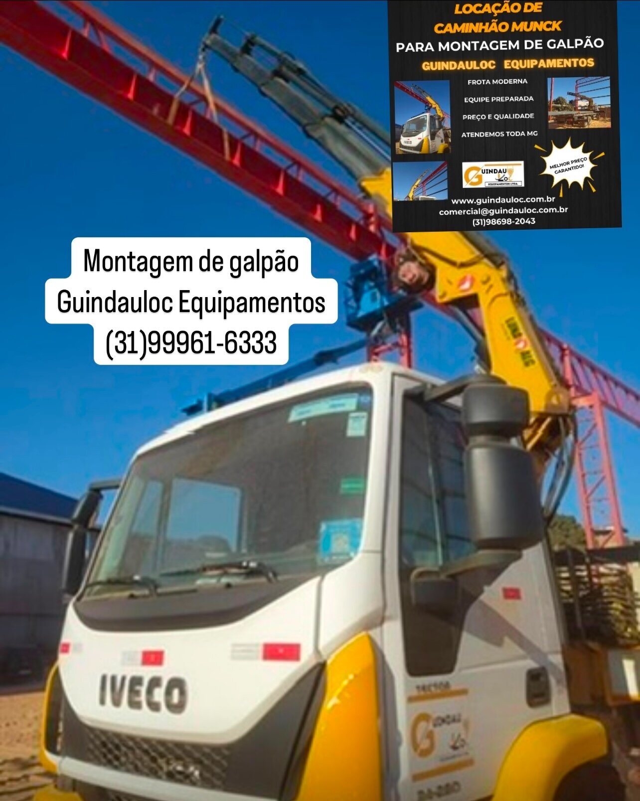 Images Guindauloc - Locação de caminhão munck