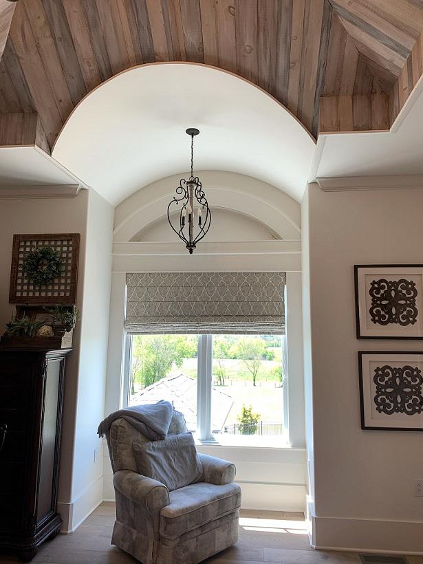 Our Roman Shades have the same fullness on a window as draperies. Our custom window solutions mainta Budget Blinds of Knoxville & Maryville Knoxville (865)588-3377