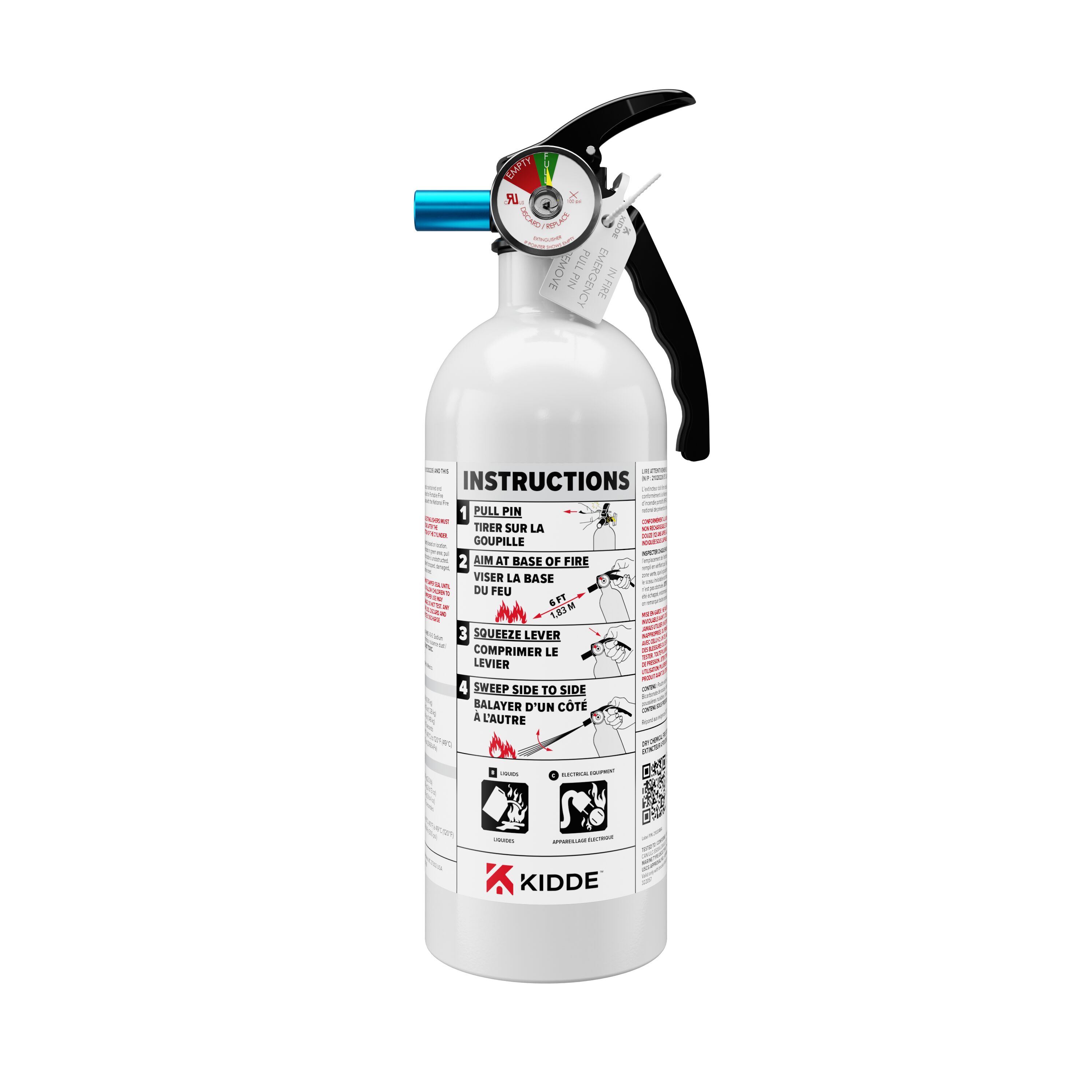 Fire Extinguishers, Kitchen/Garage Home Series, White, 5-B:C