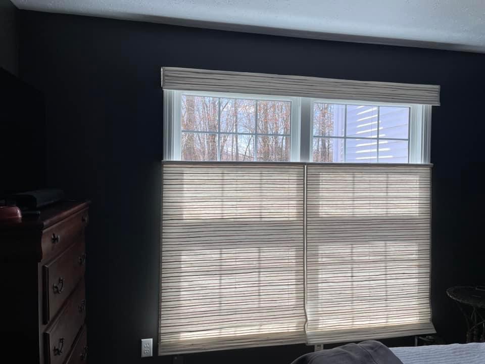 Stunning top down, bottom up woven wood shade.