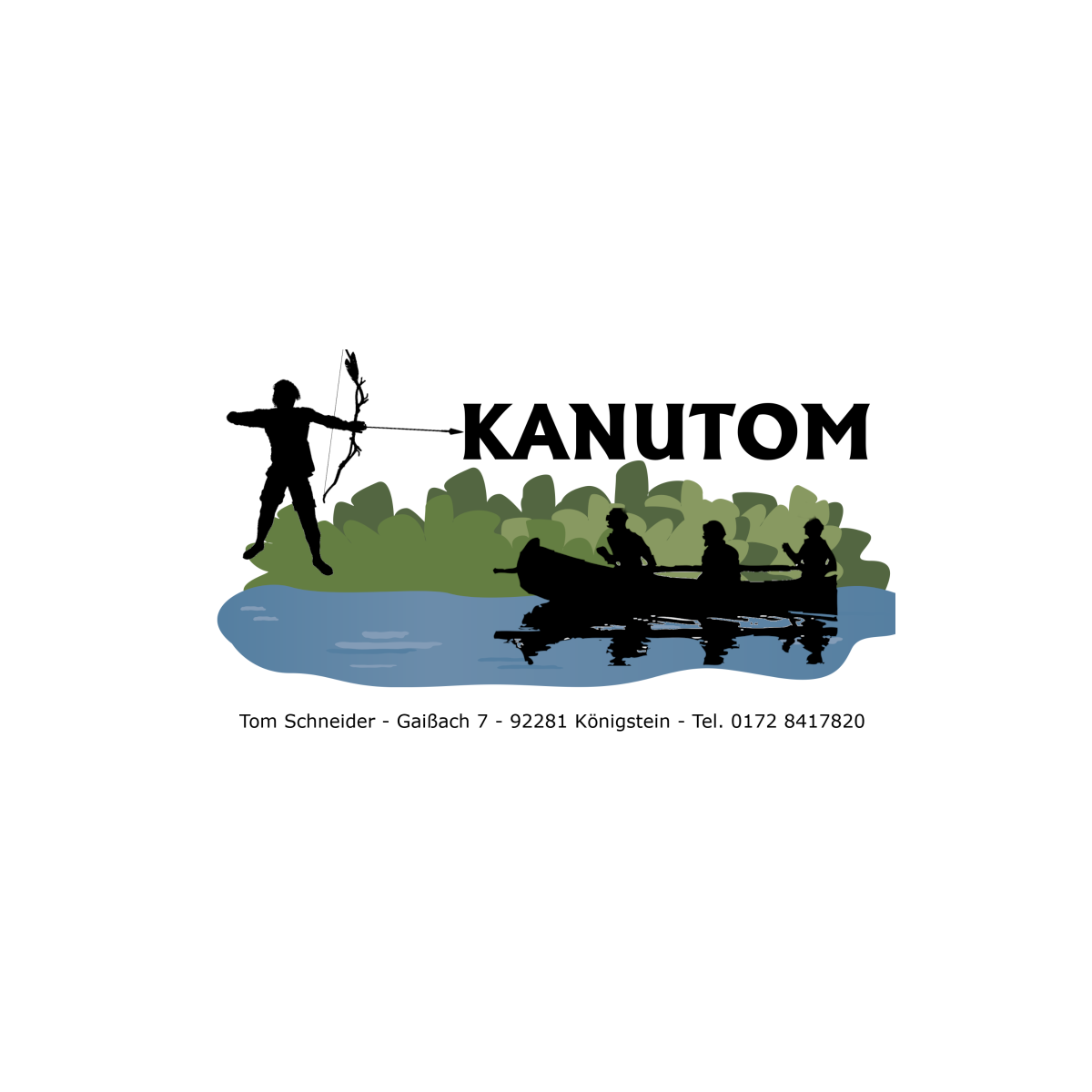 Kanuverleih und Bogensport Kanutom Logo