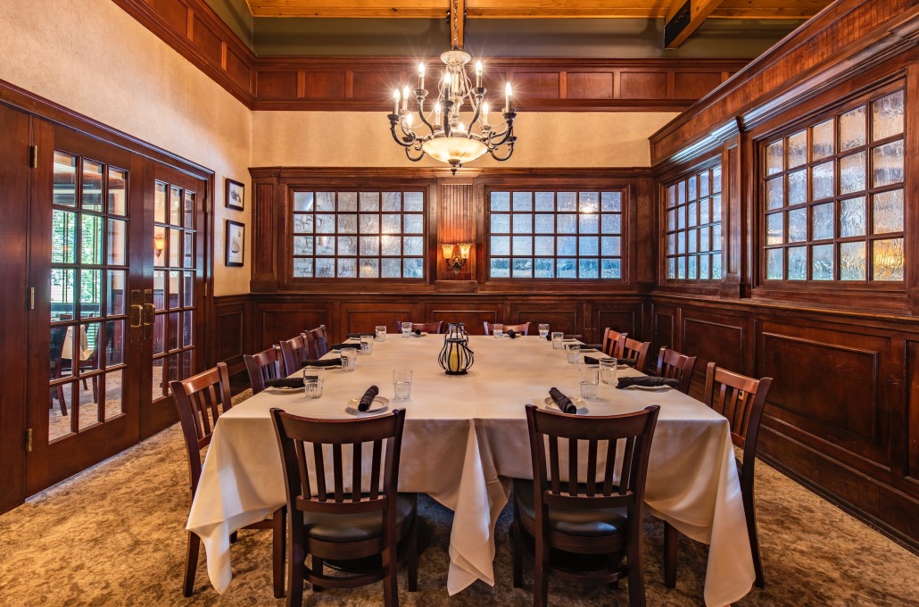 Seats 20 in an intimate, private space. Can be opened into the Nicholson Room to expand seating to 70.