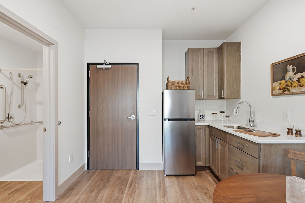 Kitchen in all-new assisted living facility in Spokane Valley 