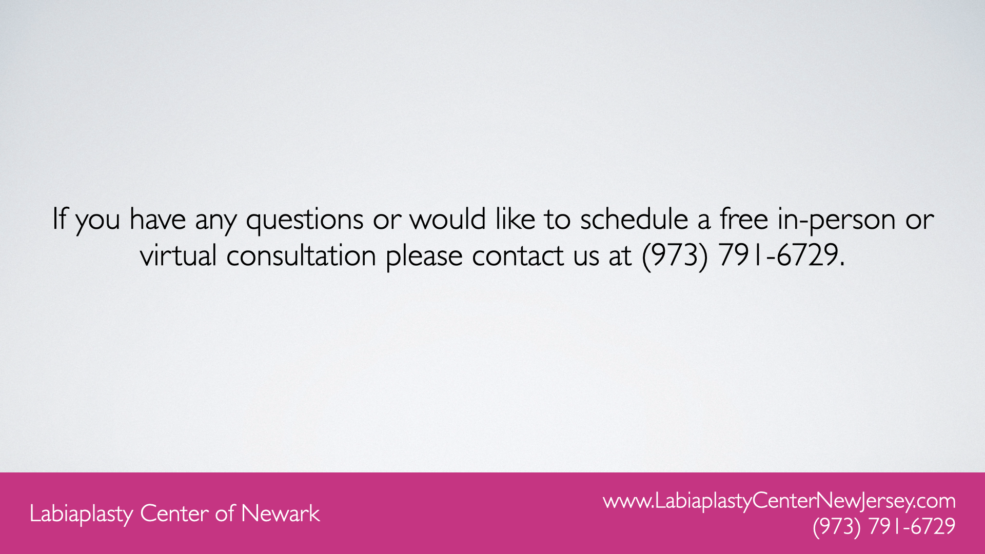 Labiaplasty Center of Newark.- Contact Us