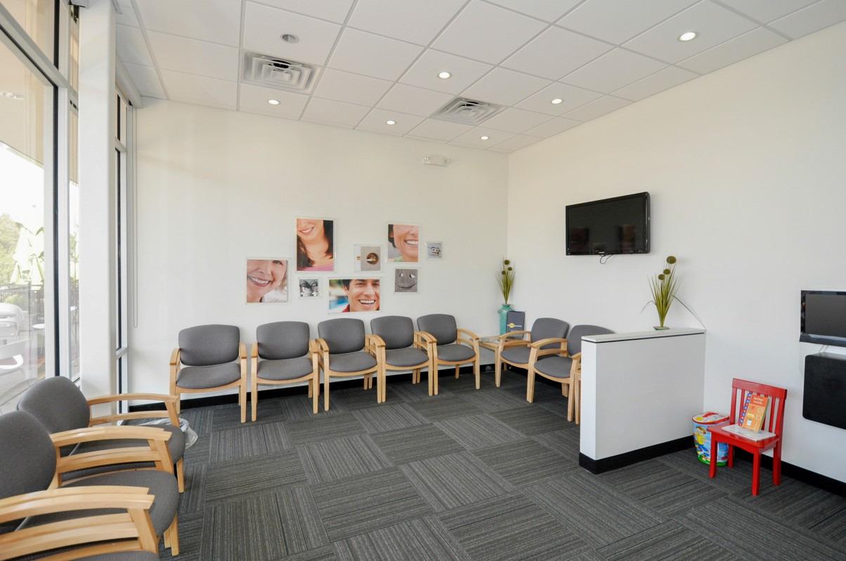 Relax before your dental appointment in our waiting room.