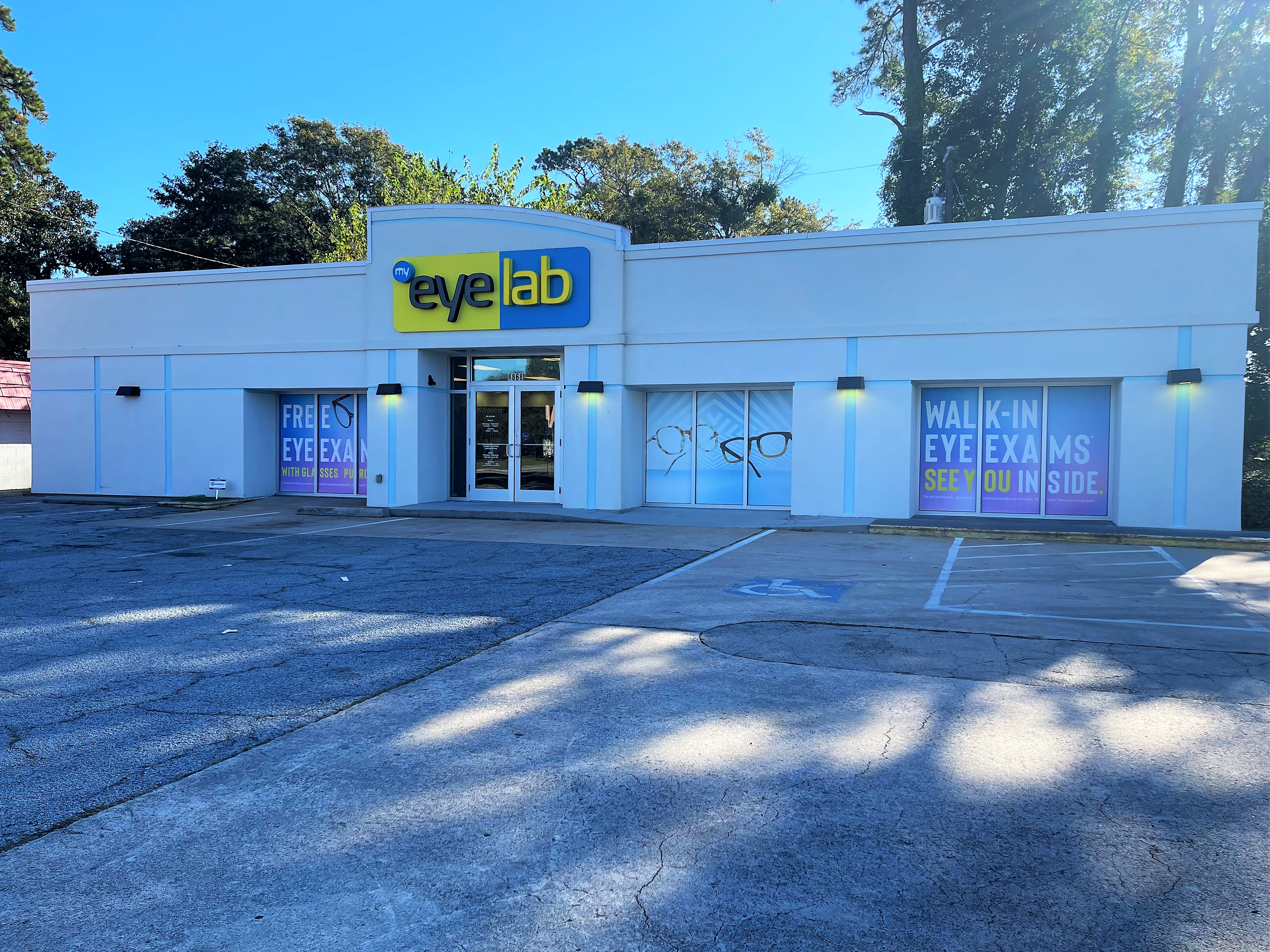 Storefront at My Eyelab optical store in Savannah, GA 31405