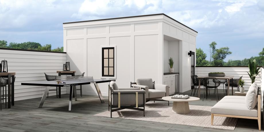 Included rooftop terraces