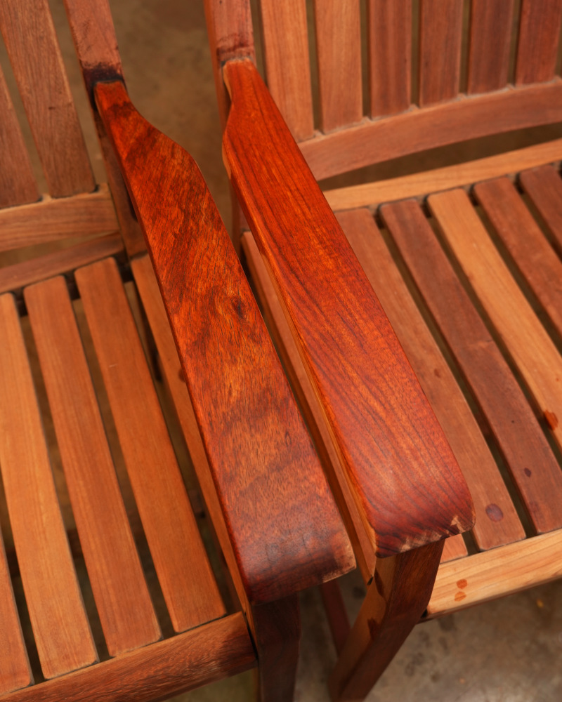 Chair Armrest Restored Detail