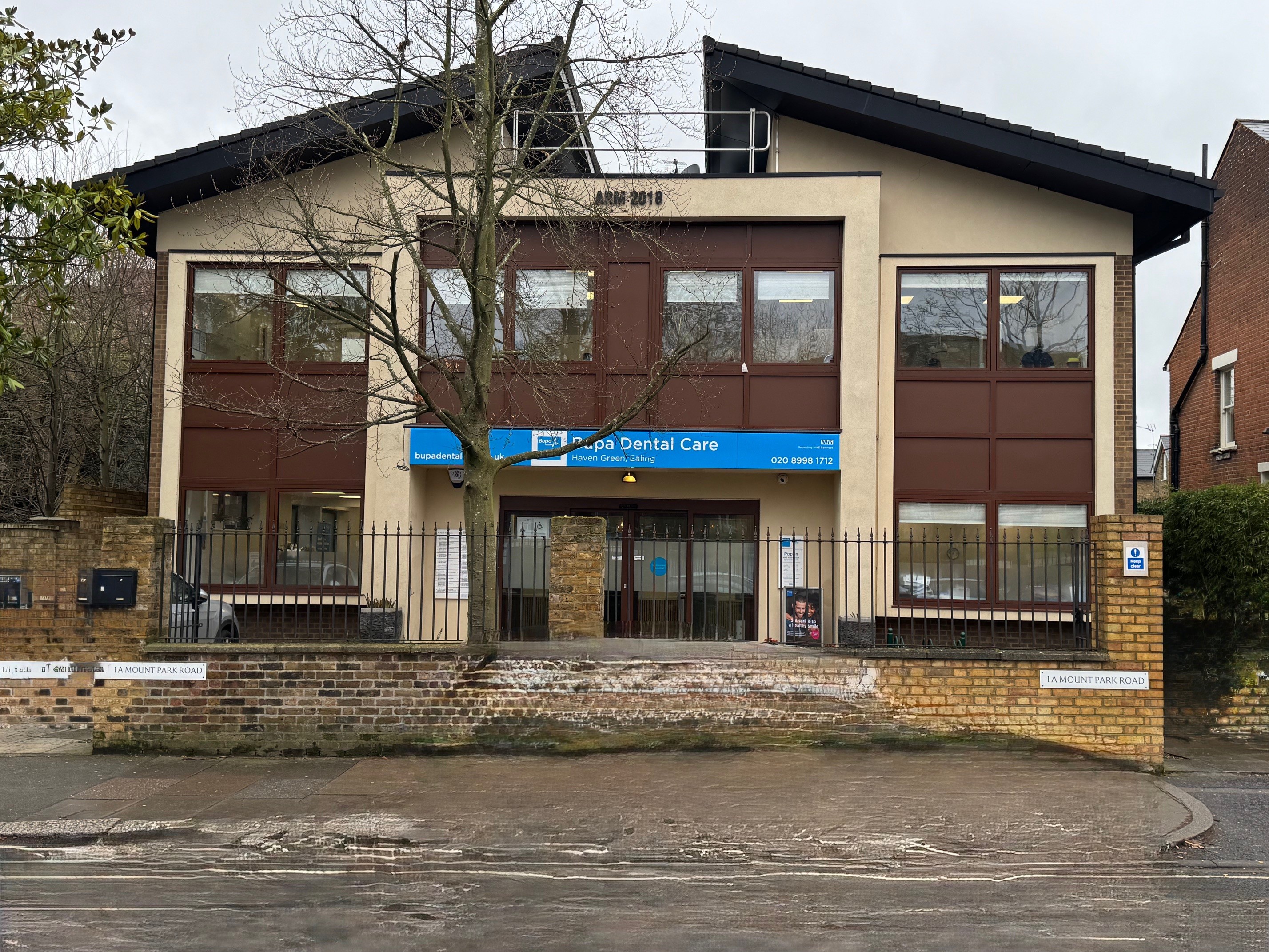 Front of the building