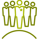 Professional team icon.