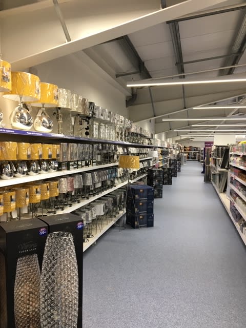 B&M's brand new store in Bingley stocks a charming range of home decor, including table lamps, light pendants and much more.