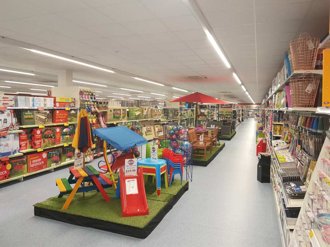 A first glimpse inside the new B&M Astle Park Bargains Store on opening day.